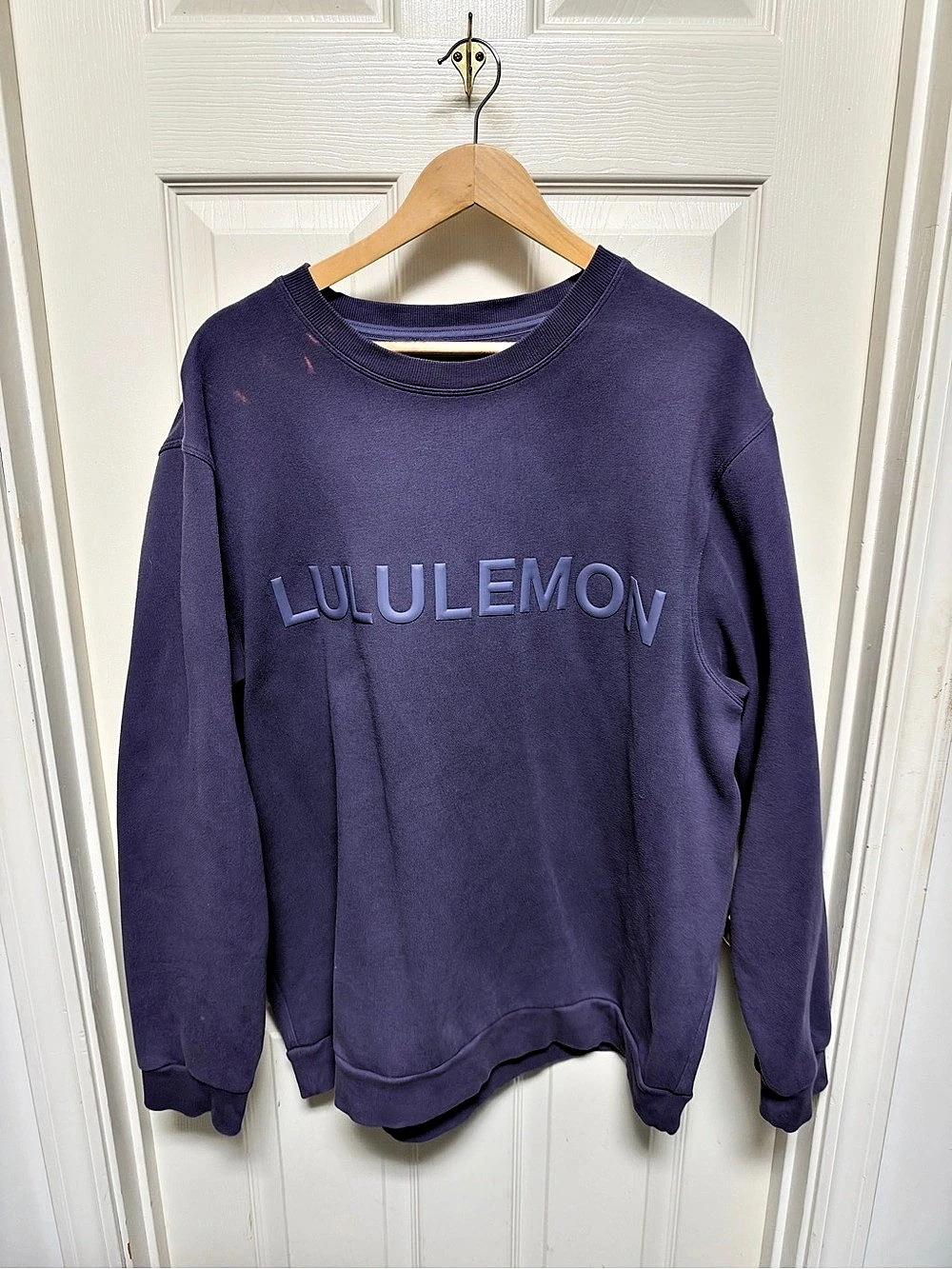 Lululemon steady state Oversized Pullover *Wordmark Purple Crewneck